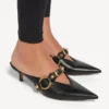 Mules urbanas para mujer en negro Mules urbanas para mujer en negro