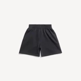 Niños – pantalones cortos de chándal en negro desgastado