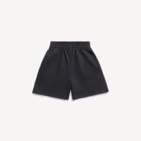 Niños – pantalones cortos de chándal en negro desgastado