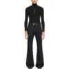 Pantalones acampanados a medida, corte regular «Negro» 704709TLT171000