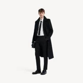 Pantalones ajustados de sastrería para hombre en color negro