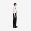 Pantalones ajustados de sastrería para hombre en color negro