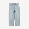 Pantalones capri «Jackie» para mujer en azul claro decolorado Pantalones capri «Jackie» para mujer en azul claro decolorado