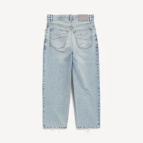 Pantalones capri «Jackie» para mujer en azul claro decolorado