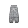Pantalones cargo con estampado diagonal «Light Blue» 767971TDW144979