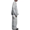 Pantalones cargo con estampado diagonal «Light Blue» 767971TDW144979