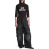Pantalones cargo grandes «Negro» 790982TKP271000