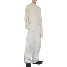 Pantalones cargo talla grande «Light Grey» 746493TKP271400