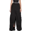 Pantalones cargo tipo delantal «Negro» 748599TKP271000
