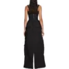 Pantalones cargo tipo delantal «Negro» 748599TKP271000