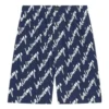 Pantalones cortos con garabatos por toda la superficie «Indigo» 672410TLLJ48502