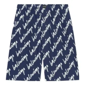 Pantalones cortos con garabatos por toda la superficie «Indigo» 672410TLLJ48502
