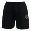 Pantalones cortos de chándal con logotipo cepillado «Negro lavado» 676137TMVA39034