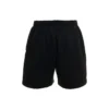 Pantalones cortos de chándal con logotipo cepillado «Negro lavado» 676137TMVA39034