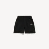 Pantalones cortos de corte holgado para hombre en color negro Pantalones cortos de corte holgado para hombre en color negro