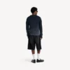 Pantalones cortos de Denim de hombre «stay press» en negro Pantalones cortos de Denim de hombre «stay press» en negro