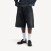 Pantalones cortos de Denim de hombre «stay press» en negro Pantalones cortos de Denim de hombre «stay press» en negro
