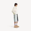 Pantalones cortos de hombre con cinturón en azul claro Pantalones cortos de hombre con cinturón en azul claro