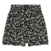 Pantalones cortos de pijama con bandas con logotipo «Negro» 719975TML211269