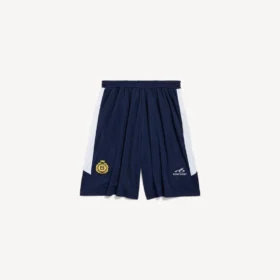 Pantalones cortos holgados de fútbol para hombre en azul marino