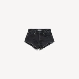 Pantalones cortos mini de mujer en azul marino/negro sobreteñido
