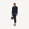 Pantalones cortos mini de mujer en azul marino/negro sobreteñido Pantalones cortos mini de mujer en azul marino/negro sobreteñido