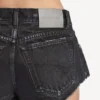 Pantalones cortos mini de mujer en azul marino/negro sobreteñido Pantalones cortos mini de mujer en azul marino/negro sobreteñido