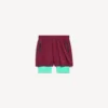Pantalones cortos técnicos para hombre en color burdeos/aguamarina Pantalones cortos técnicos para hombre en color burdeos/aguamarina