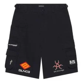Pantalones cortos tipo Cargo para gamers «Negro» 663074TKP041000