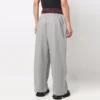 Pantalones de chándal con doble cintura «Trompe L’oeil» «Rojo Gris» 662627TKM366100