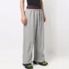 Pantalones de chándal con doble cintura «Trompe L’oeil» «Rojo Gris» 662627TKM366100