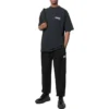 Pantalones de chándal con logo de París y rodillas elásticas «Black White» 675244TLVL81070