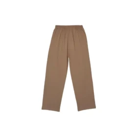Pantalones de chándal de algodón con logotipo bordado «Brown» 674594TMVF57761