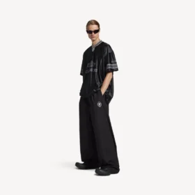 Pantalones de chándal de fútbol 3B para hombre en negro