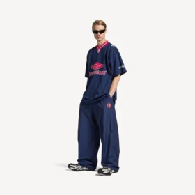 Pantalones de chándal de fútbol 3b para hombre en nuevo azul marino oscuro