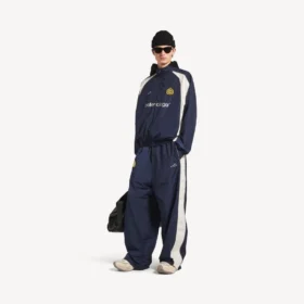 Pantalones de chándal de fútbol para hombre en azul marino