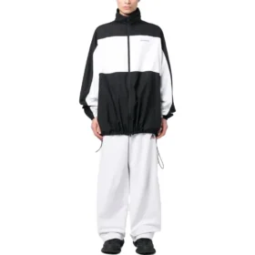 Pantalones de chándal holgados Balenciaga x adidas «Blanco, negro y rojo» 723904TNVP99065