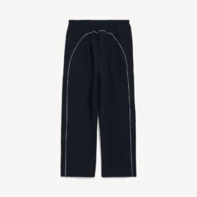 Pantalones de chándal holgados de fútbol para hombre en negro