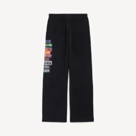 Pantalones de chándal holgados para hombre «Bumper Stickers» en negro