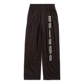 Pantalones de chándal holgados sin logotipo «Negro Gris» 787357TQVK71055