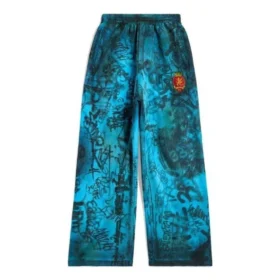 Pantalones de chándal holgados Skater Graffiti «Blue Sky» 740028TOVA84900