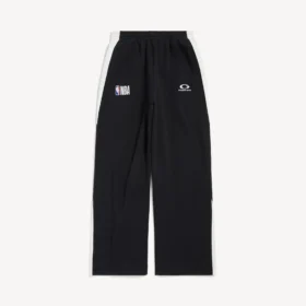 Pantalones de chándal oversize para hombre de Balenciaga | Colaboración con la NBA en negro/blanco