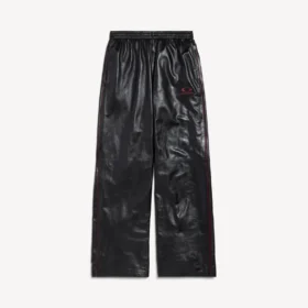 Pantalones de chándal para hombre en negro/burdeos