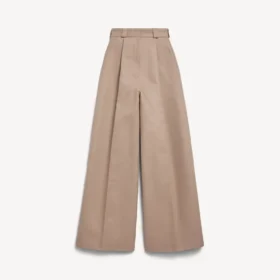 Pantalones de cintura alta para mujer en color duna