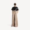 Pantalones de cintura alta para mujer en color duna Pantalones de cintura alta para mujer en color duna