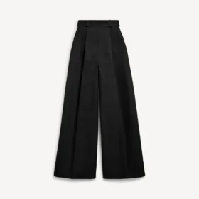 Pantalones de cintura alta para mujer en negro