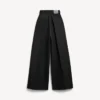 Pantalones de cintura alta para mujer en negro Pantalones de cintura alta para mujer en negro