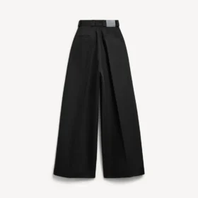 Pantalones de cintura alta para mujer en negro