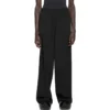 Pantalones de cintura elástica y corte recto «Negro» 743903TNT391000