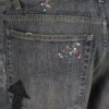 Pantalones de Denim rectos con estampado de garabatos «Azul» 746986TOW664036